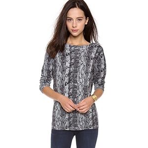 ❤️ Joie Cienna Python Snake Animal Print Sweater Wool Cashmere Blend
